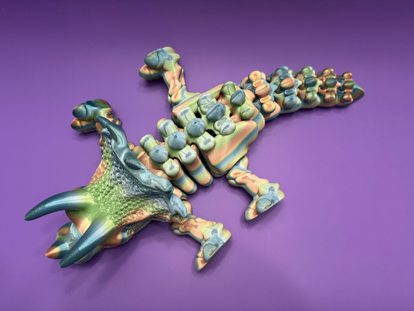 Triceratops Rainbow-Armored Articulated Dino