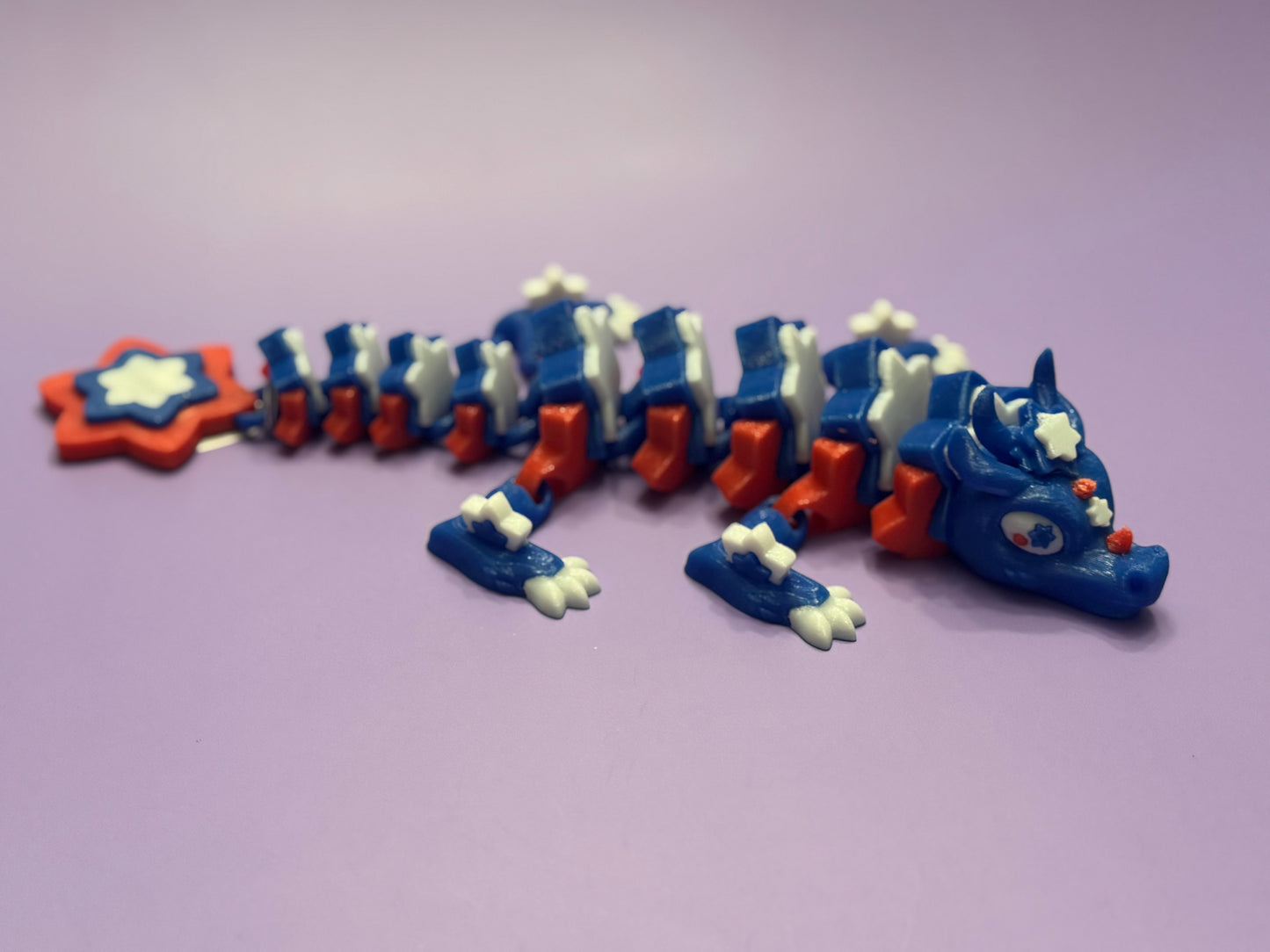 Stars and Stripes Dragon - Articulated Fantasy Collectible