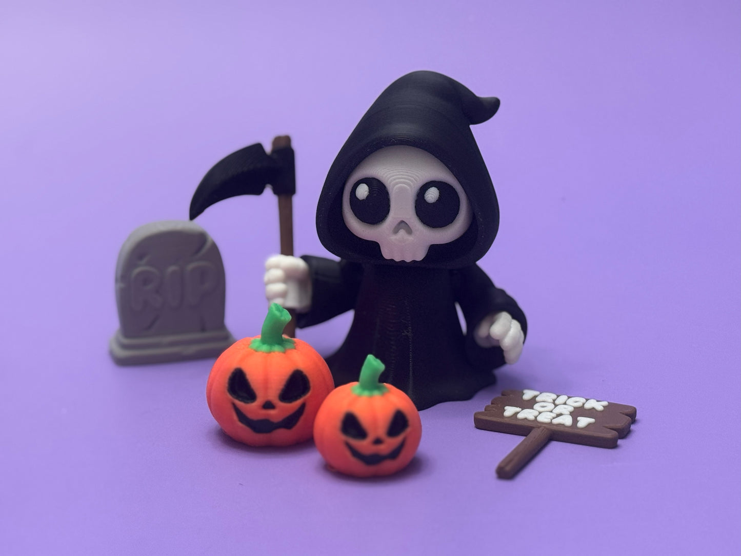 Grim Reaper Figurine - Halloween Prop Set