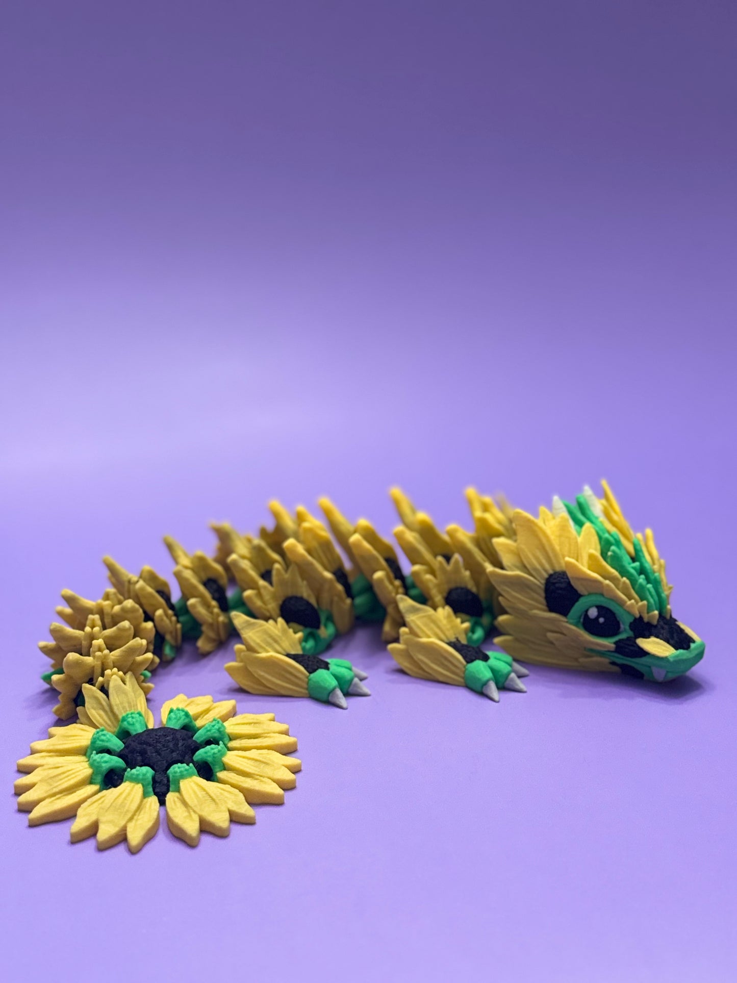 Baby Sunflower Dragon- Articulated Fantasy Collectible