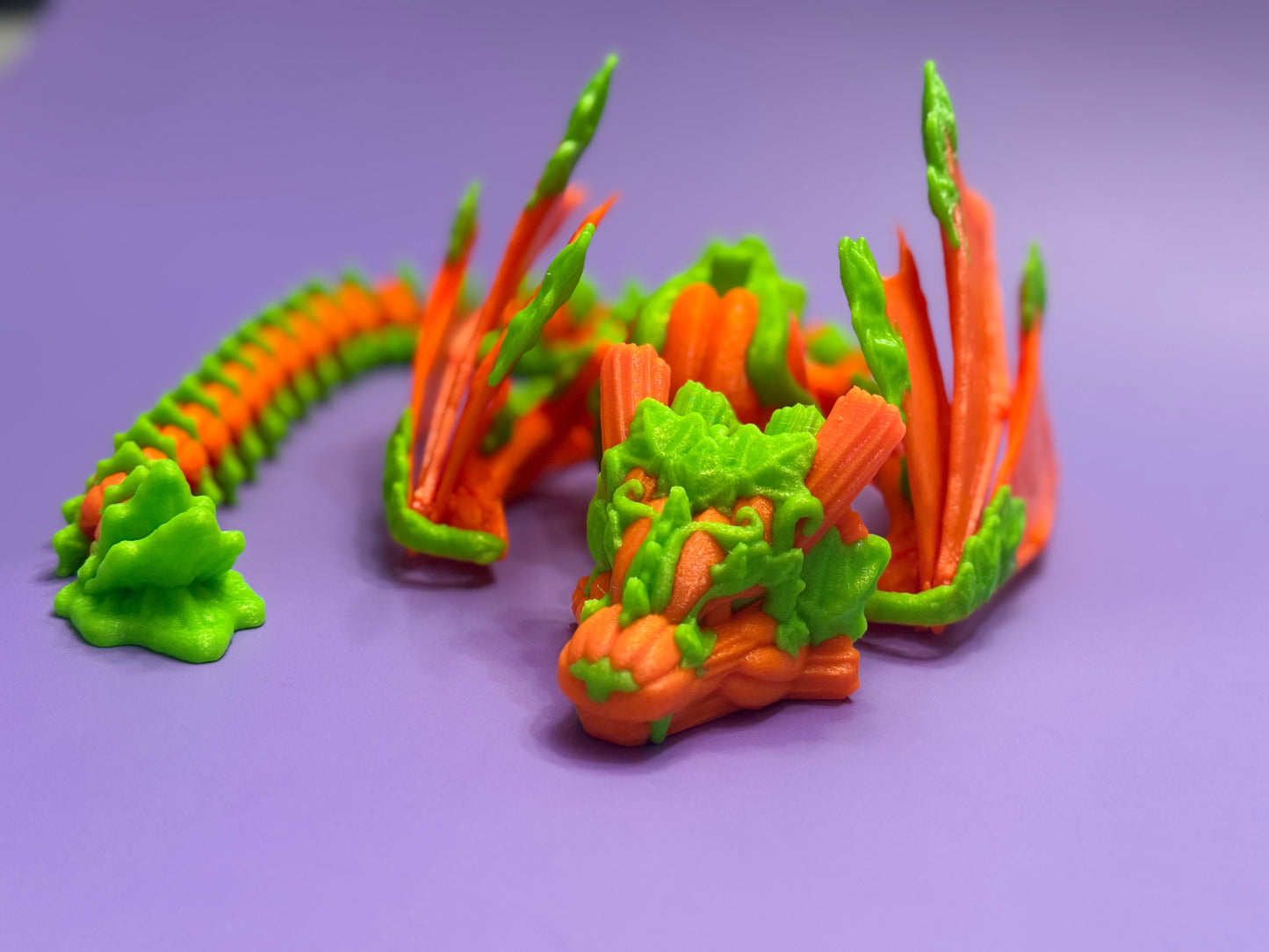 Pumpkin Dragon - Articulated Fantasy Collectible