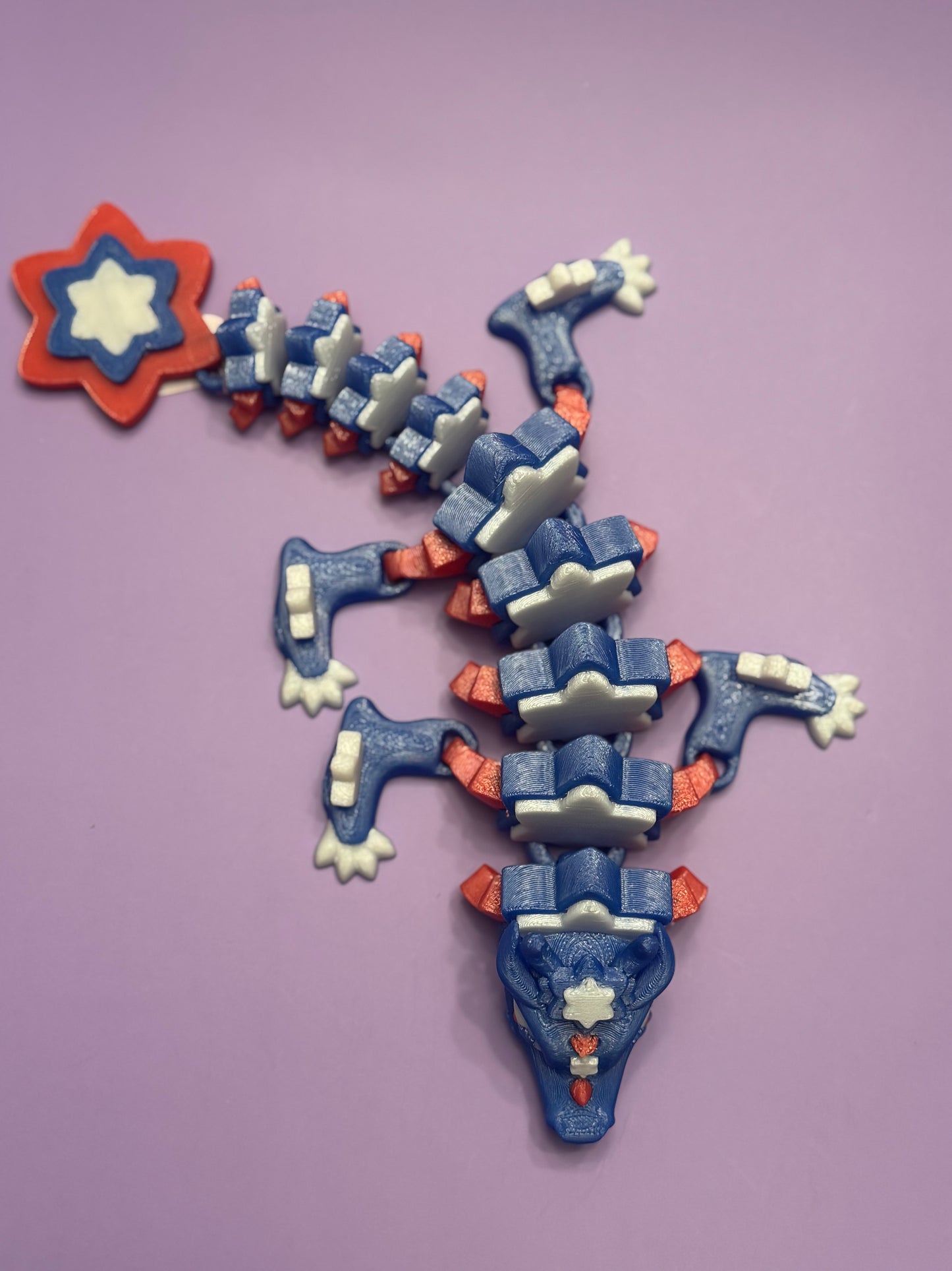 Stars and Stripes Dragon - Articulated Fantasy Collectible