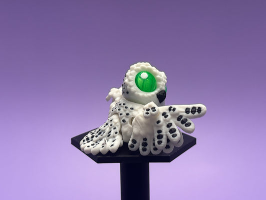 Snow Owl - Articulated Creature Figurine