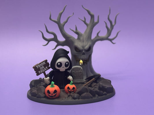 Grim Reaper Figurine - Halloween Prop Set