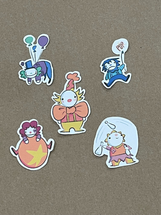 Clown Stickers